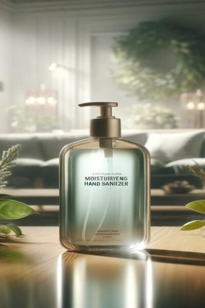 A scene of ultimate comfort and luxury moisturizing hand sanitizer.