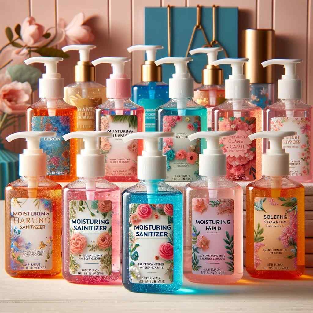 Showcasing the wide range of available scents and the unique, colorful packaging