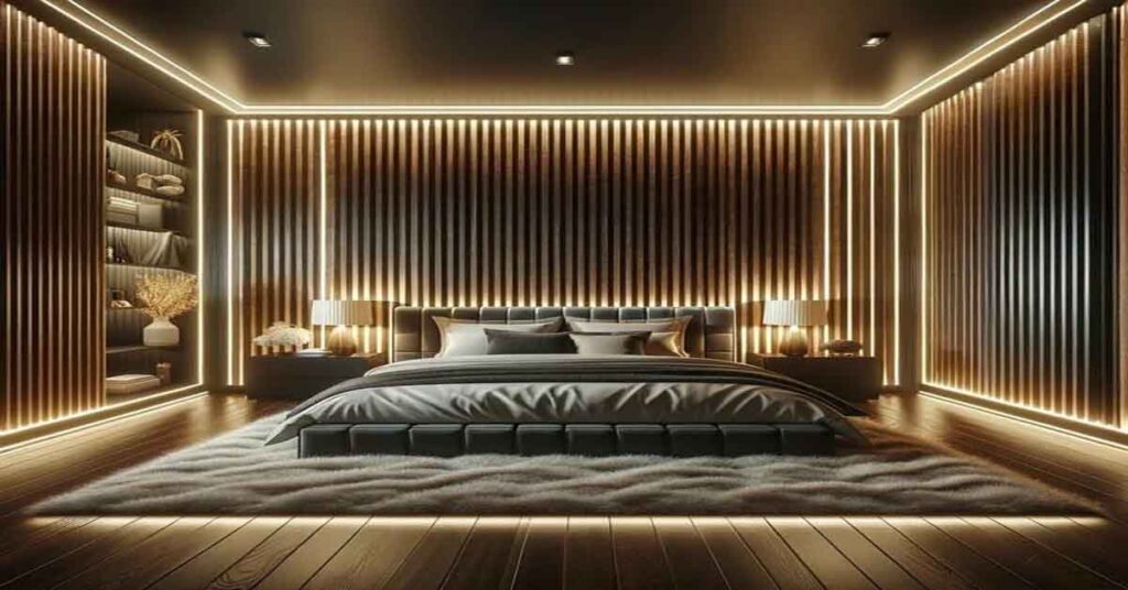 decorate room with led light