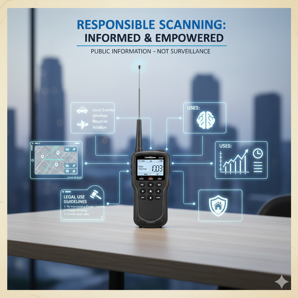 legal and responsible use of Radio Shack police scanners