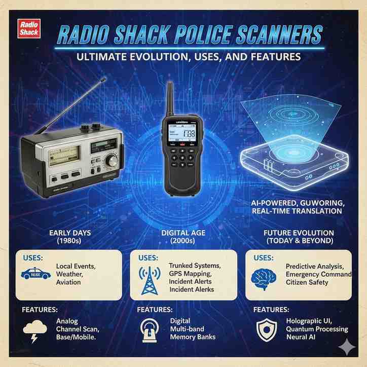 advanced features of modern Radio Shack police scanners