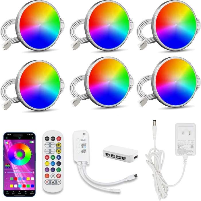 led puck lights with remote