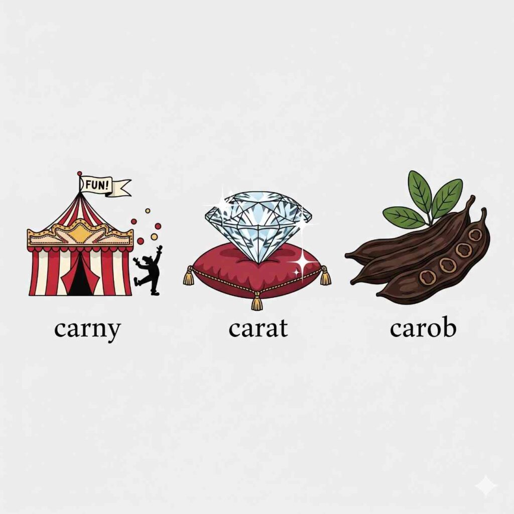 5 letter words starting with car
