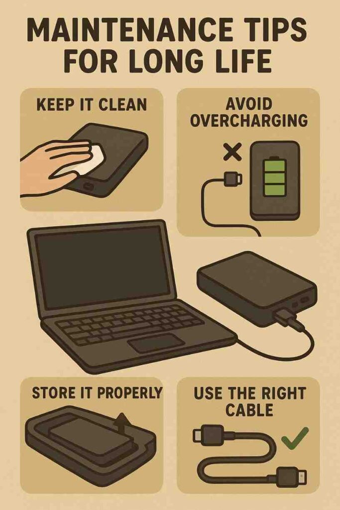 Maintenance Tips for Long Life for best laptop power bank