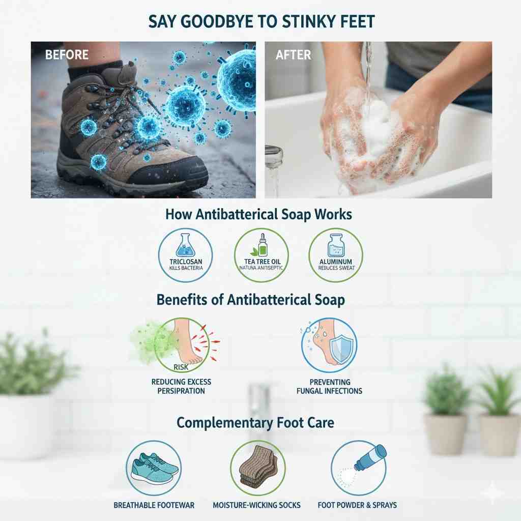 The Science Behind Antibacterial Soap for Foot Odor