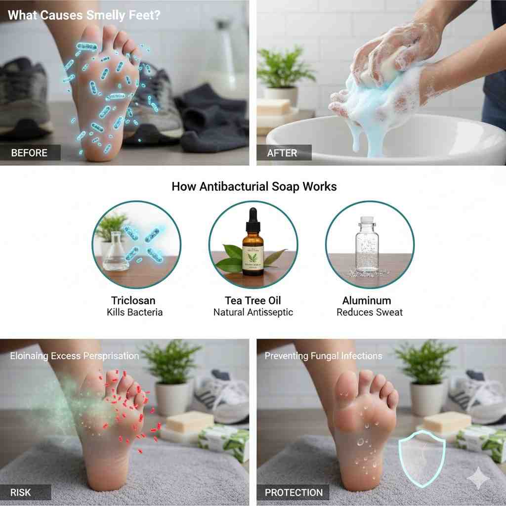 How to Use Antibacterial Soap for Foot Odor Effectively