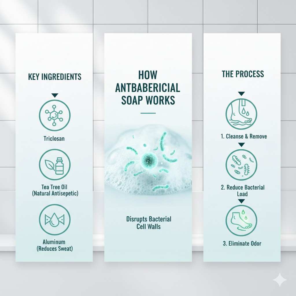 Antibacterial Soap for Foot Odor