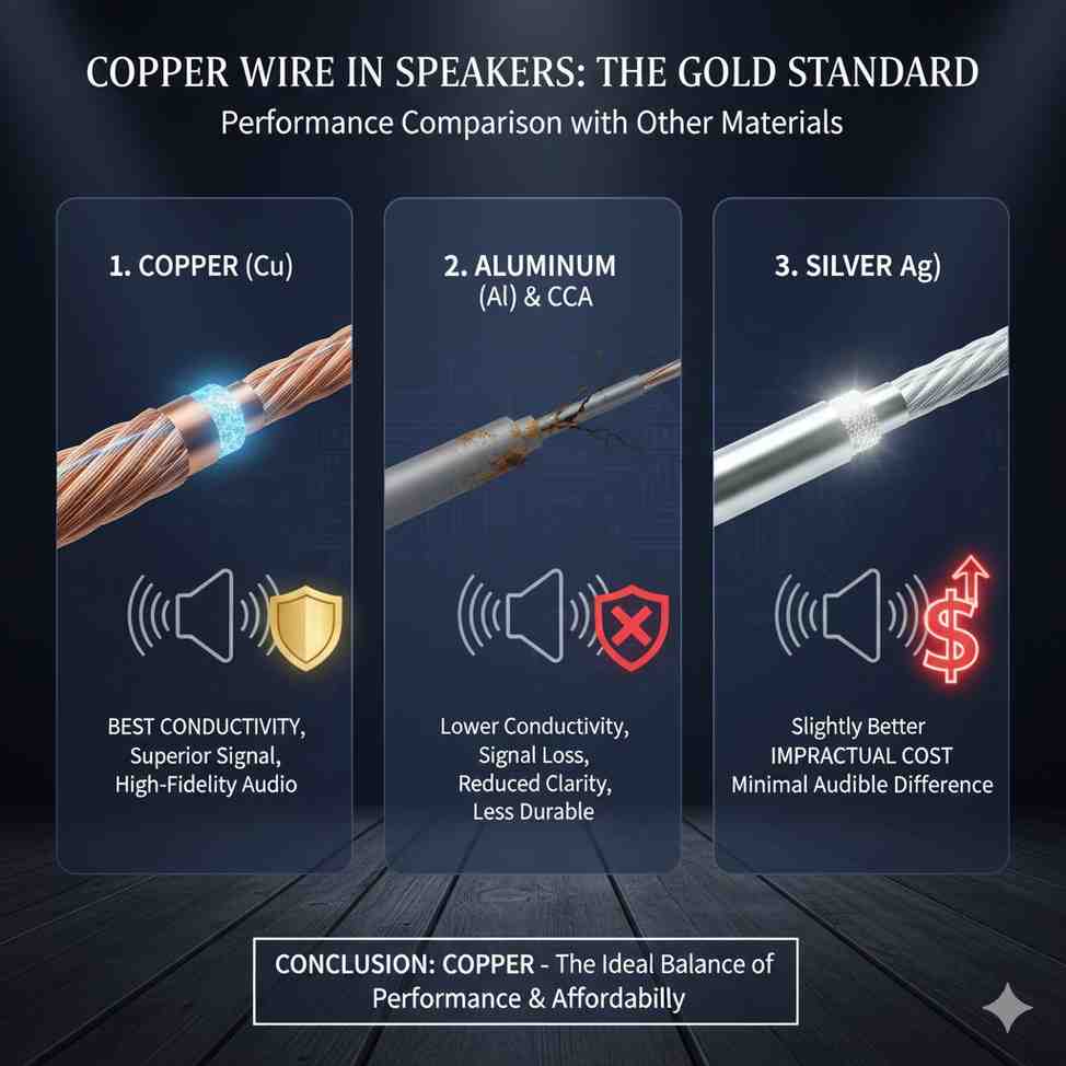 Comparing Speakers with Copper Wire and Other Materials