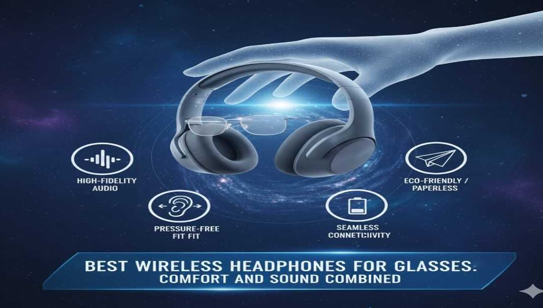 best wireless headphones for glasses