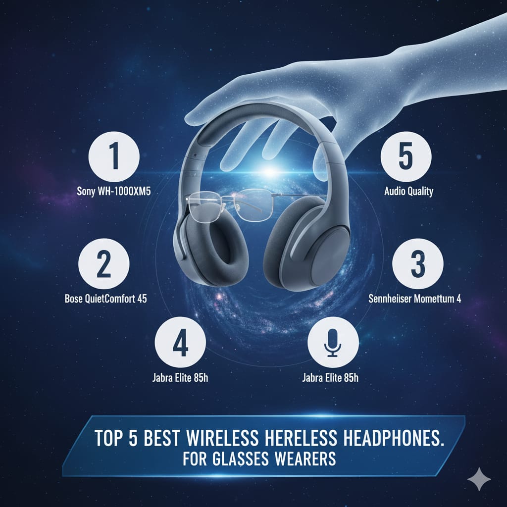 Top 5 Best Wireless Headphones for Glasses Wearers