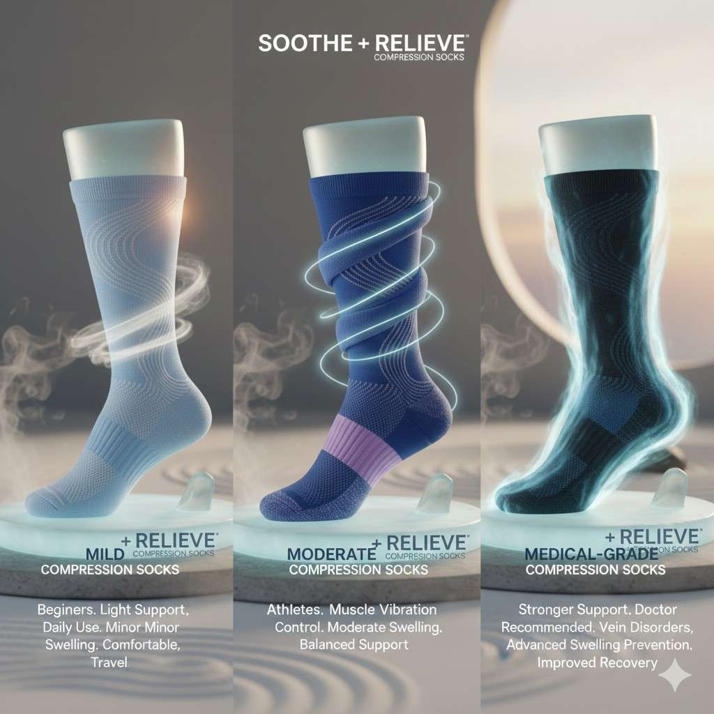 Types of Soothe Relieve Compression Socks