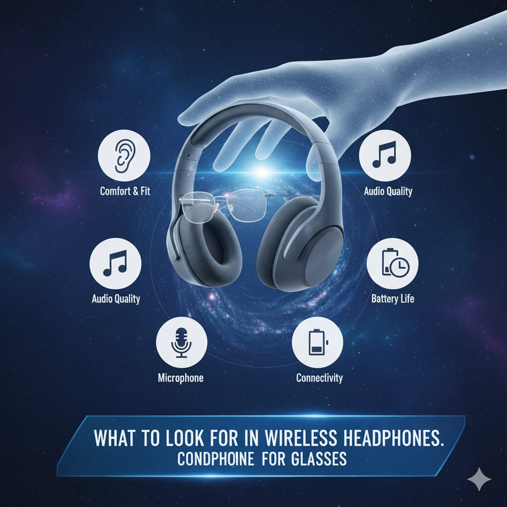 best wireless headphones for glasses