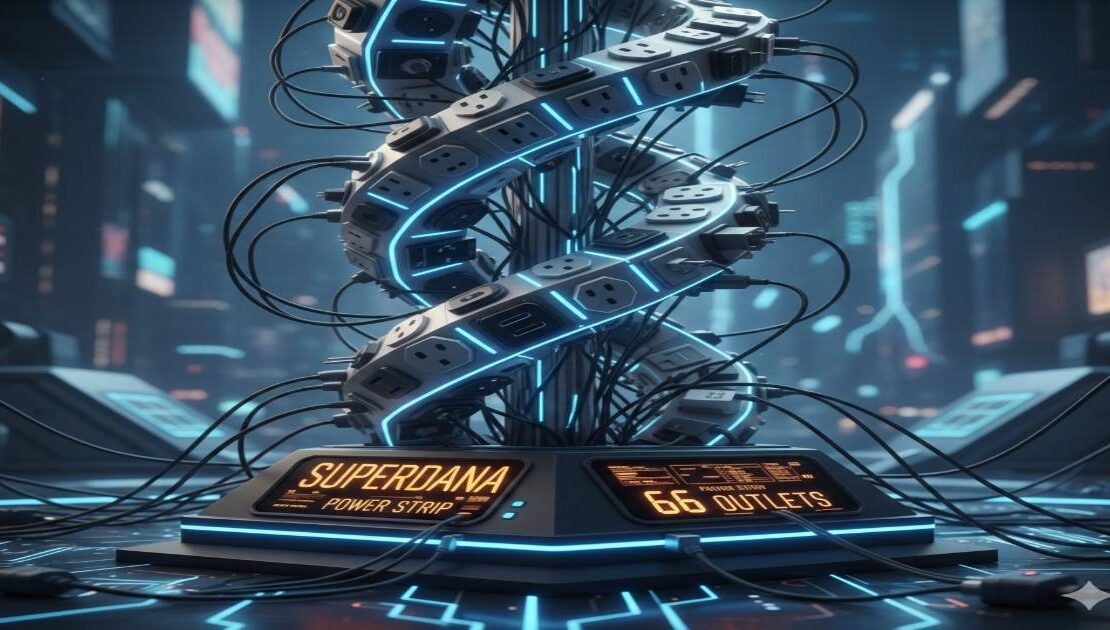 superdana power strip 66 outlets