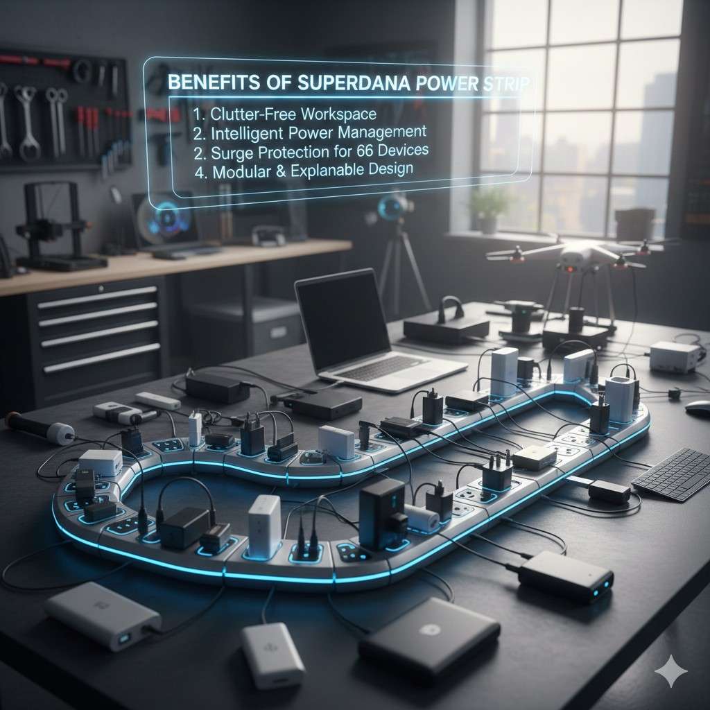 Benefits of Using the Superdana Power Strip 66 Outlets