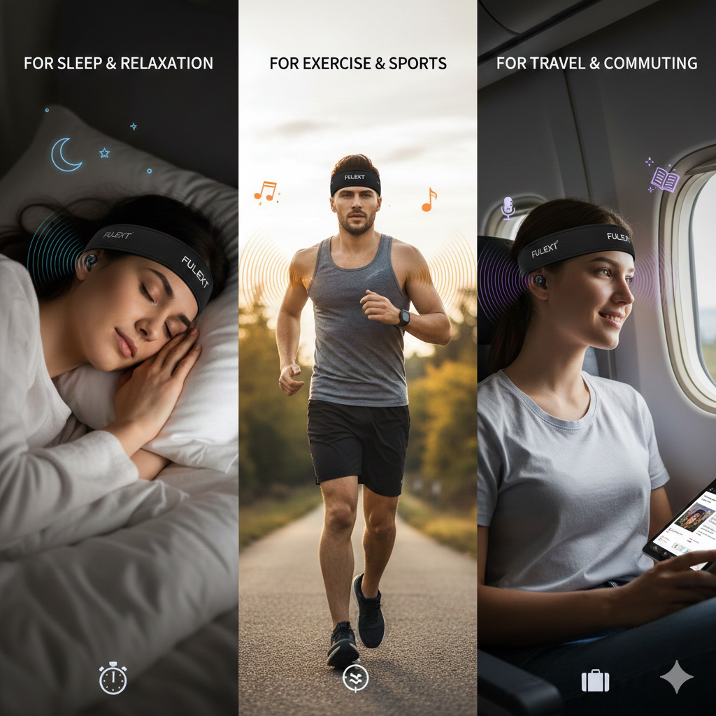 Fulext Headband Pairing for Different Activities