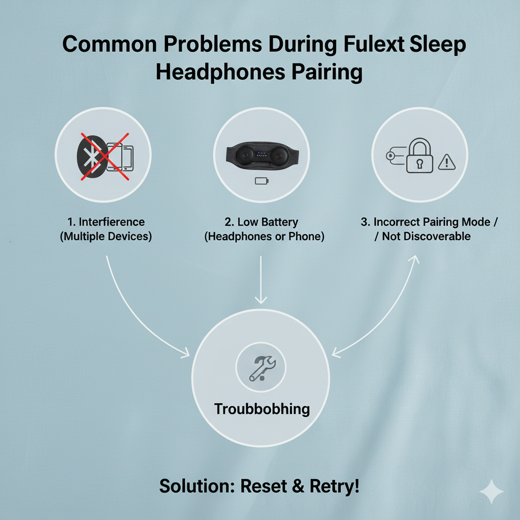 Common Problems During Fulext Sleep Headphones Pairing